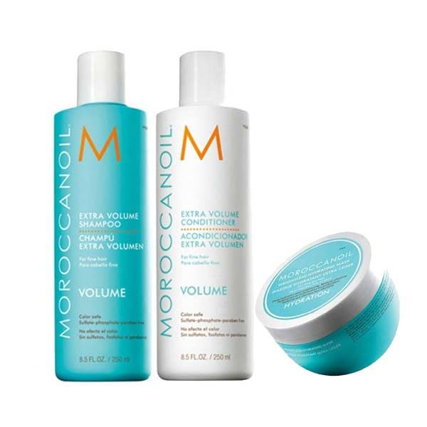 Moroccanoil Pack Extra Volume Shampoo 250ml & Conditioner 250ml & Weightless Ηydrating Μask 250ml
