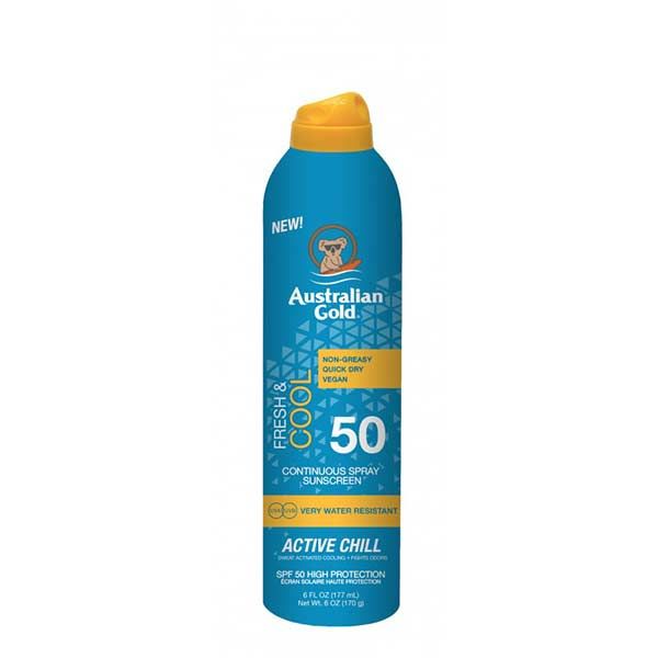 Australian Gold SPF 50 Continuous Spray Active Chill 177ml