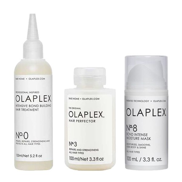 Olaplex Hair Treatment Set (Olaplex No.0 155ml, Olaplex No.3 100ml, Olaplex No.8 100ml) kaizen-shop.gr