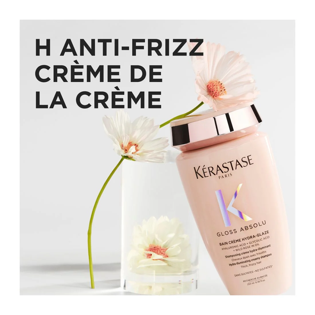 Kérastase Gloss Absolu Bain Riche Crème Hydra Glaze Shampoo 250ml