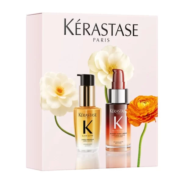 Kérastase Elixir Ultime & Nutrtitive Mini Iconics Set (L'Huile Originale 30ml, 8h Night Repair Serum 30ml)