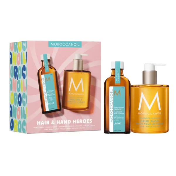 Moroccanoil Hair & Hand Heroes Set Light (Oil Treatment Light 100ml, ΔΩΡΟ Hand Wash 360ml)