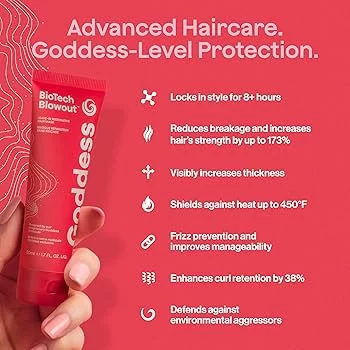 Goddess Biotech Blowout™ Leave-In Restorative Hair Mask🔥

💥ΜΙΑ ΕΠΑΝΑΣΤΑΣΗ ΣΤΗΝ ΠΕΡΙΠΟΙΗΣΗ ΤΩΝ ΜΑΛΛΙΩΝ: Με τη δύναμη του διπλής δράσης Goddess Molecule™, η φόρμουλά μας ξεπερνά τα επιφανειακά όρια. Προστατεύει, ενυδατώνει και αποκαθιστά τα μαλλιά σας από μέσα προς τα έξω. Κλινικά σχεδιασμένο και αποδεδειγμένα ότι προσφέρει πραγματικά, διαρκή αποτελέσματα. Το BioTech Blowout™ είναι ο τέλειος συνδυασμός επιστήμης αιχμής και καθημερινής πολυτέλειας. Γιατί όλοι αξίζουν μαλλιά επιπέδου θεάς.

Leave in μάσκα για αναδόμηση και προστασία
Η τεχνολογία BIOPROTECTION™ με το αποκλειστικό Goddess Molecule, σύμπλεγμα από μακροπεπτίδια και μικροπεπτίδια, προσφέρει:

 Goddess Molecule™ ενισχύει τις τρίχες από μέσα προς τα έξω για περισσότερη δύναμη, ανθεκτικότητα και λάμψη με κάθε χρήση.

ΠΡΟΣΤΑΤΕΥΕΙ ΑΠΟ ΤΙΣ ΖΗΜΙΕΣ ΑΠΟ ΤΟ STYLING Δημιουργεί ένα προστατευτικό φράγμα που προστατεύει από τη θερμική βλάβη έως και 450℉, ώστε τα μαλλιά σας να παραμένουν ασφαλή ενώ τα stylingετε.

ΠΑΡΑΤΕΙΝΕΤΕ ΤΟ ΕΚΦΡΑΓΜΑ ΣΑΣ Διατηρήστε φρέσκα, ογκώδη styling για περισσότερο χρόνο με μια ελαφριά, ενυδατική φόρμουλα που μειώνει το φριζάρισμα, ενισχύει την ελαστικότητα και αποτρέπει την ψαλίδα.

ΕΝΥΔΑΤΩΣΗ & ΛΑΜΨΗ ΧΩΡΙΣ ΒΑΡΟΣ Σχεδιασμένη για όλους τους τύπους μαλλιών, αυτή η μάσκα χωρίς ξέβγαλμα με βιοτεχνολογία προσφέρει ενυδάτωση χωρίς συσσώρευση, για μαλλιά που είναι διαχειρίσιμα, γυαλισμένα και αβίαστα λαμπερά.

ΕΛΕΓΧΟΣ ΤΟΥ ΦΡΙΖΑΡΙΣΜΑΤΟΣ Λειαίνει τις τρίχες για να τιθασεύσει τις ατίθασες τρίχες και τις πετούμενες τρίχες, προσφέροντας ένα κομψό, γυαλιστερό και απαλό φινίρισμα.
💯